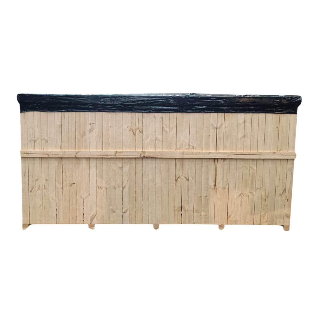 wooden case with shrink cap
