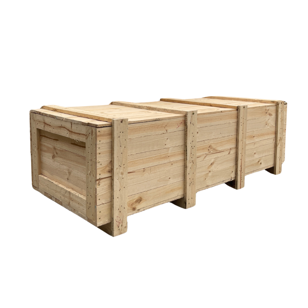 long wooden shipping case